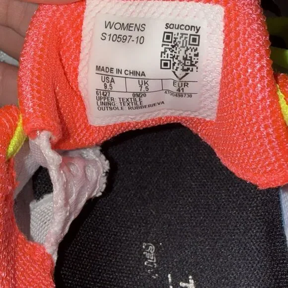 Women’s Saucony S10597-10 Endorphin Speed Running Shoes White Mutant Size 9.5 - Picture 8 of 8